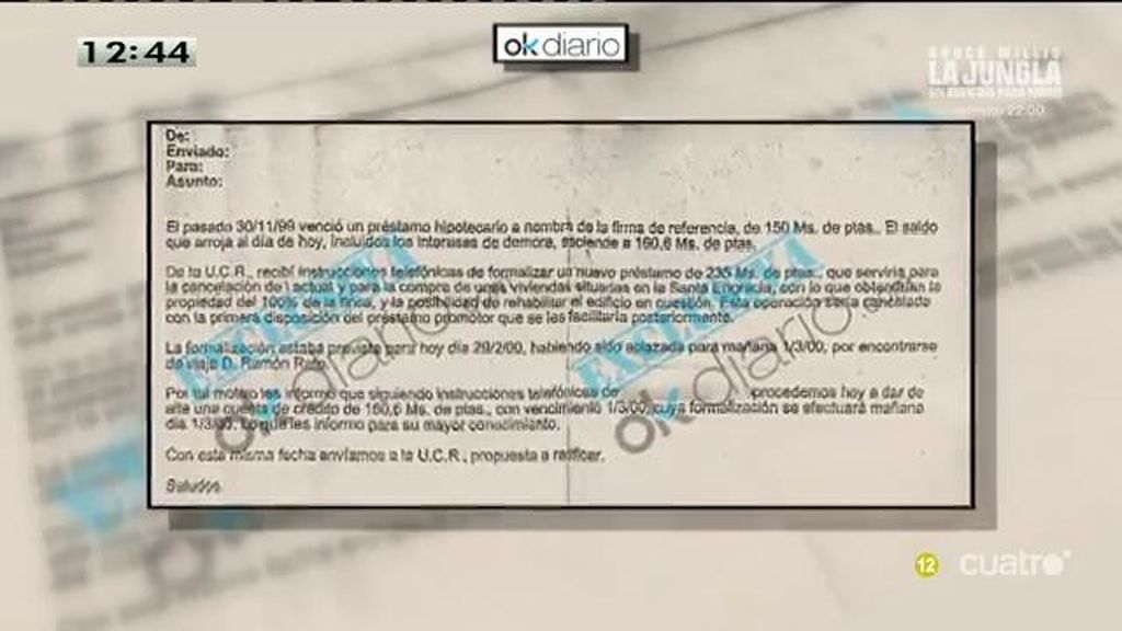 Francisco González dio 1.400.000€ al ministro Rato para cancelar un impago al propio BBVA, según OKdiario