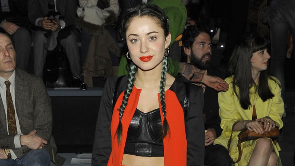 Mirande Makaroff en el desfile de Amaya Arzuaga