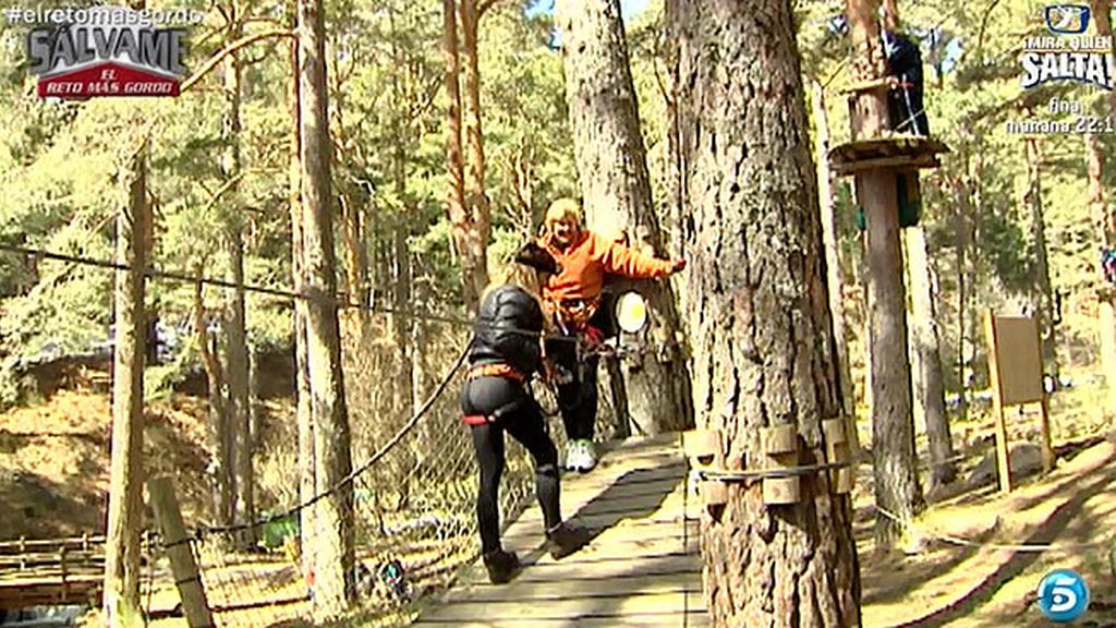 Carmen Bazán continúa entrenando, esta vez con deportes de aventura
