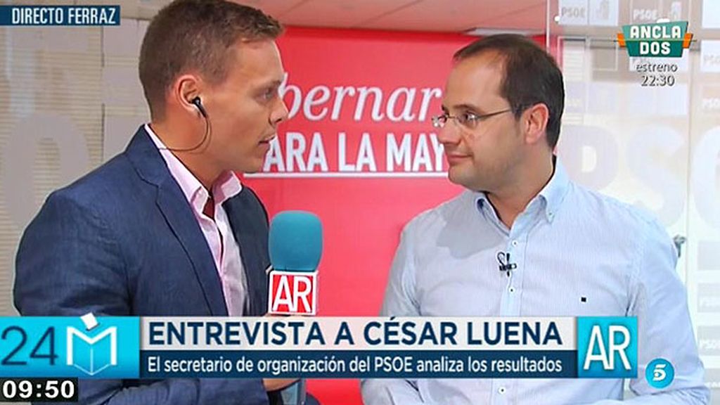 César Luena analiza los resultados electorales en 'AR'