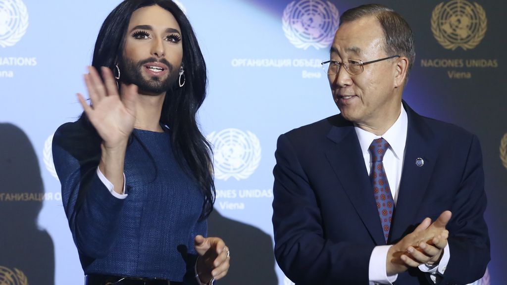 Ban Ki-moon y Conchita Wurst se unen contra la homofobia