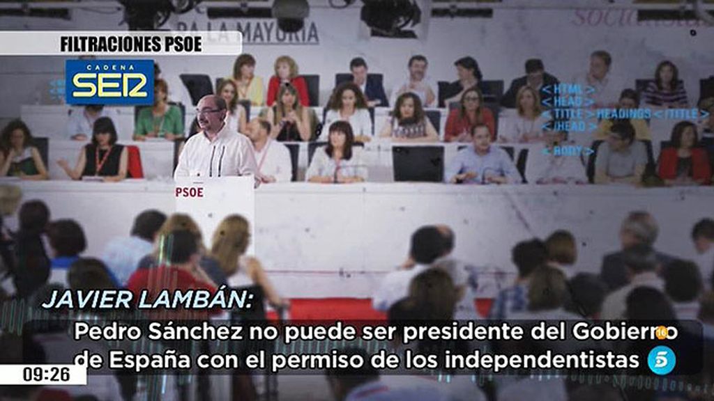 Las grabaciones del Comité Federal del PSOE demuestran su división interna