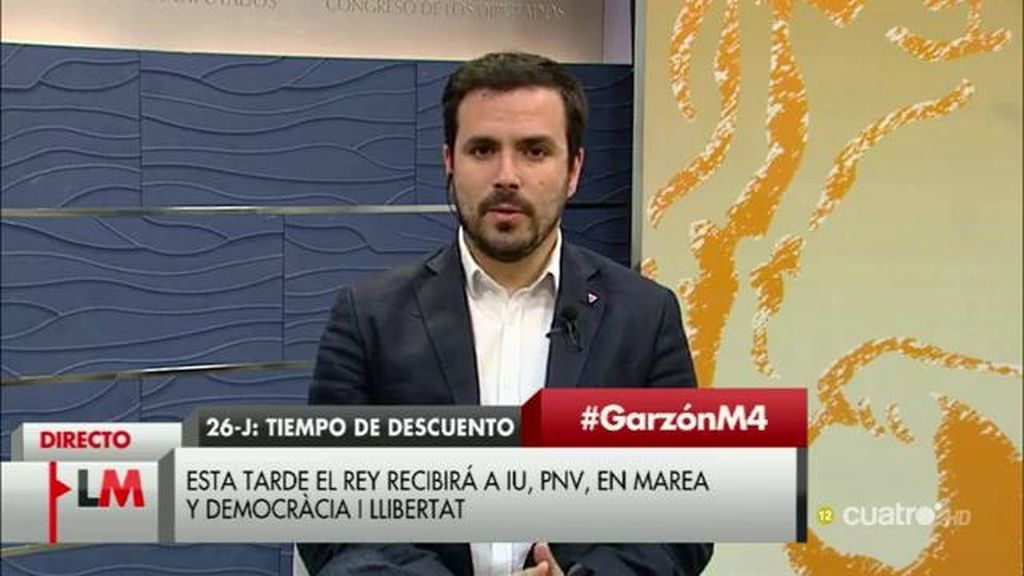 Alberto Garzón: “Estamos en tiempo de descuento y todavía hay oportunidades para que el PSOE pueda evitar las elecciones”