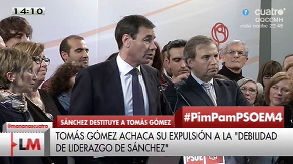 Tomás Gómez: “No sé si algún secretario general ha hecho tanto daño a este partido”