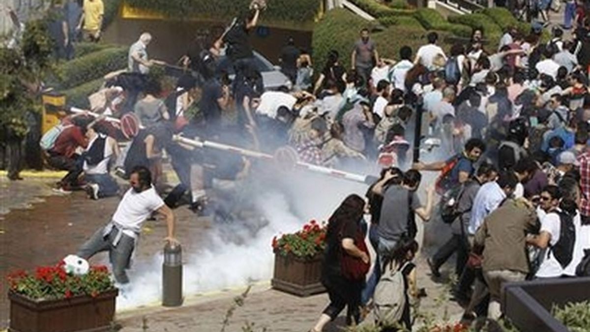 Manifestaciones antigubernamentales en la calles de Estambul