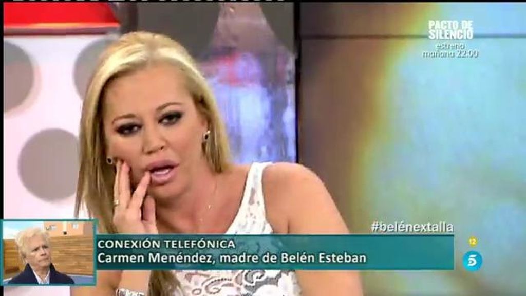 La madre de Belén Esteban entra en directo en el Deluxe a defender a su hija