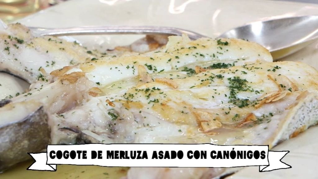 Martín Berasategui cocina un cogote de merluza con ensalada de canónigos