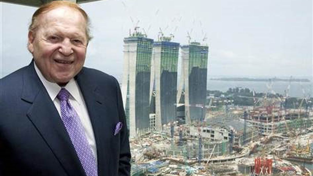 Imagen de archivo del propietario de Las Vegas Sands, Sheldon Adelson