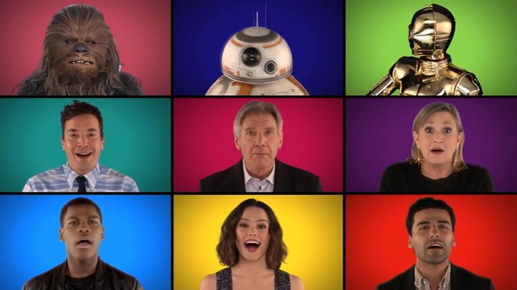 Los actores de 'Star Wars' cantan a capela la banda sonora de la saga