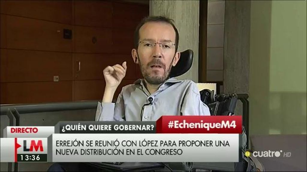 Pablo Echenique, sobre Mariano Rajoy: “Alguna responsabilidad tendrá de lo que ocurre en su partido”