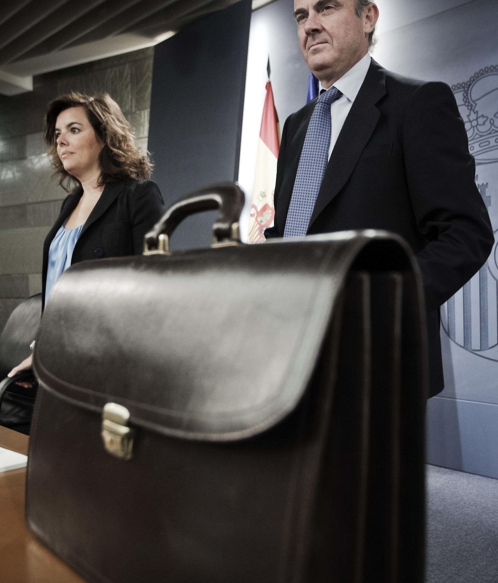 Luis de Guindos y Soraya Saenz de Santamaría