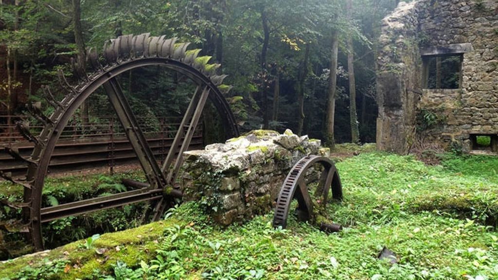 El molino abandonado, en Francia