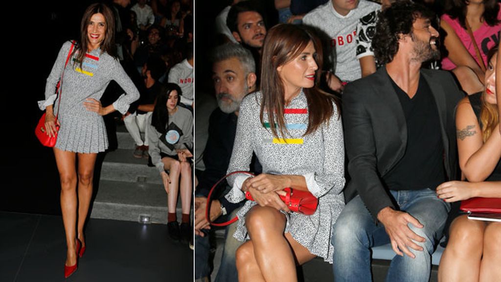 Belén Esteban y los incondicionales de Davidelfin, en el 'front row'