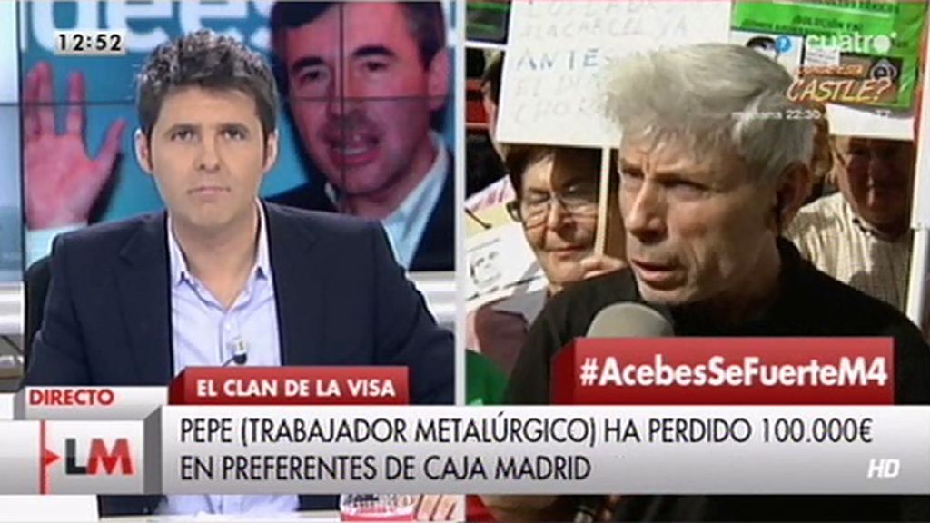 Pepe ha perdido 140.000 euros en varios productos de Caja Madrid