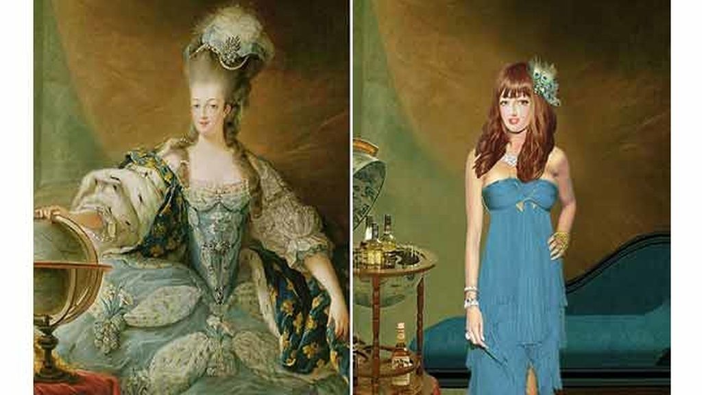 Maria Antonieta con los pechos operados y flequillo a la moda Maria Antonieta con los pechos operados y flequillo a la moda