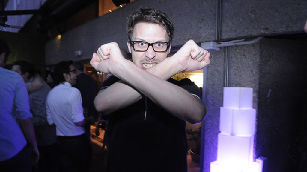 El periodista Antonio Diéguez haciendo de las suyas