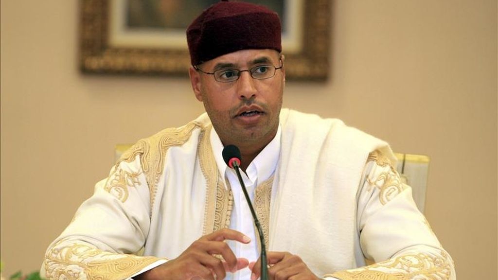 En la imagen, el hijo de Muamar Gadafi, Seif el-Islam. EFE/Archivo En la imagen, el hijo de Muamar Gadafi, Seif el-Islam. EFE/Archivo