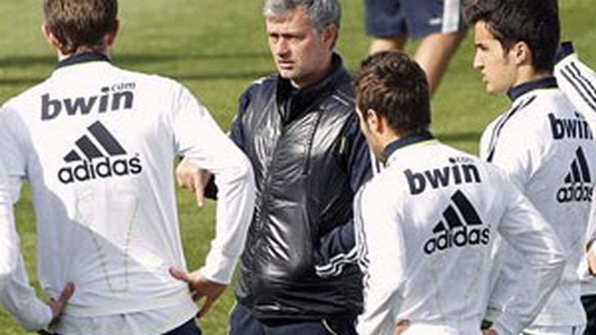 Un entrenamiento del Real Madrid. Foto: EFE