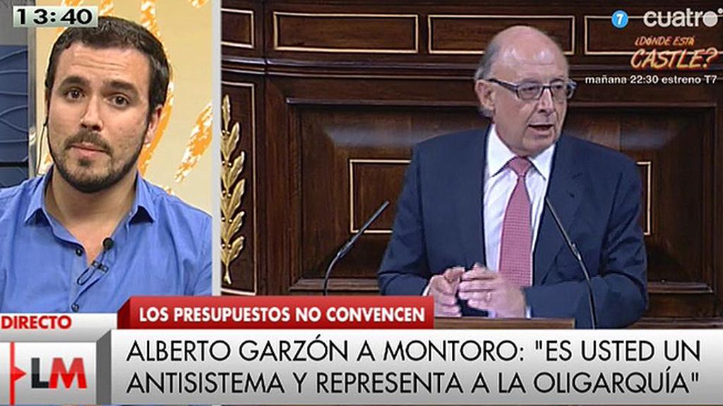 Alberto Garzón: “El Gobierno es un simple empleado de las grandes empresas”