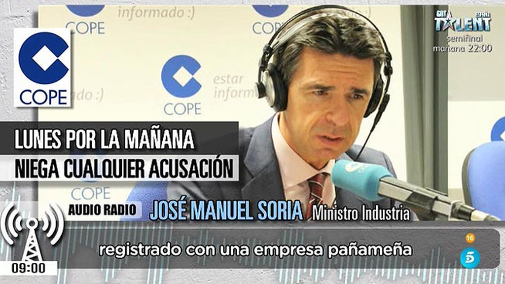 José Manuel Soria continúa negando su implicación en 'Los papeles de Panamá'