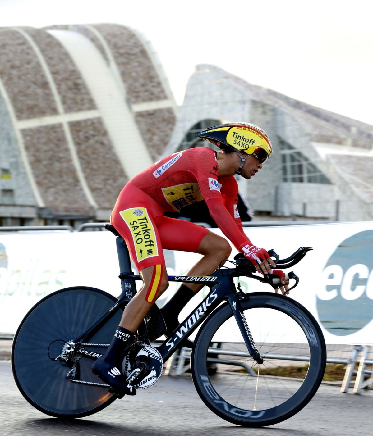 El ciclista Alberto Contador, del equipo Tinkoff-Saxo