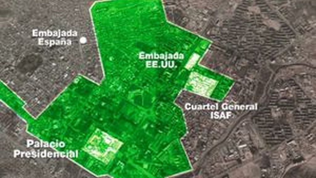 La embajada española en Afganistán estaba fuera de la 'Zona Verde' de seguridad