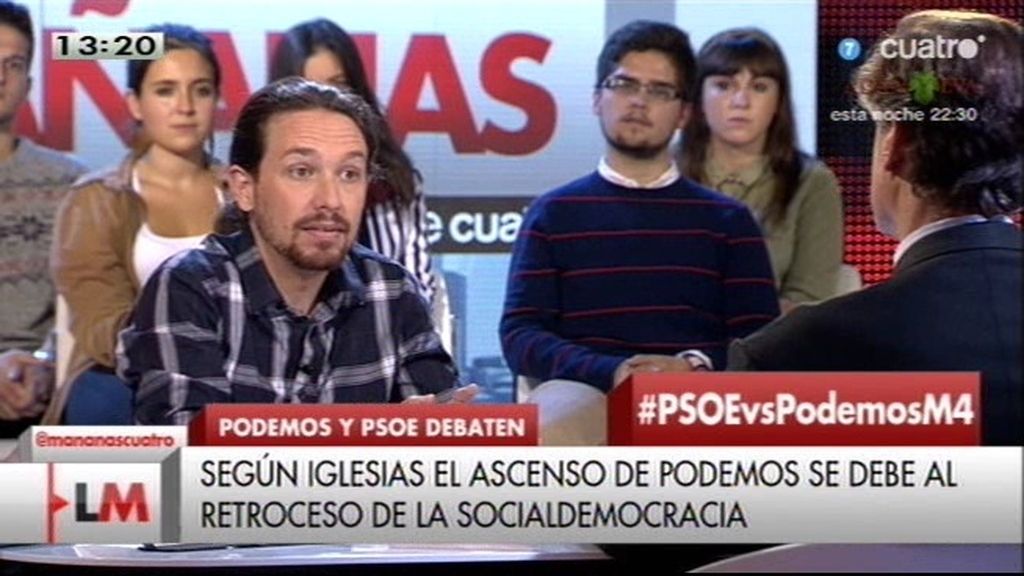 Iglesias: "Nuestro programa lo habría defendido la socialdemocracia hace 25 años"