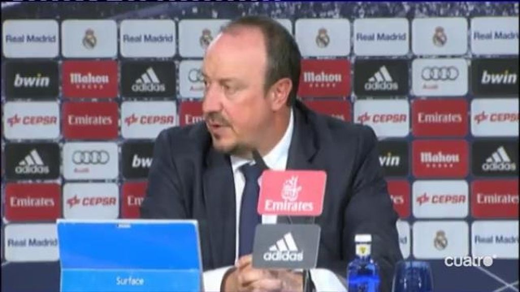 Rafa Benítez sí está satisfecho los resultados del Madrid