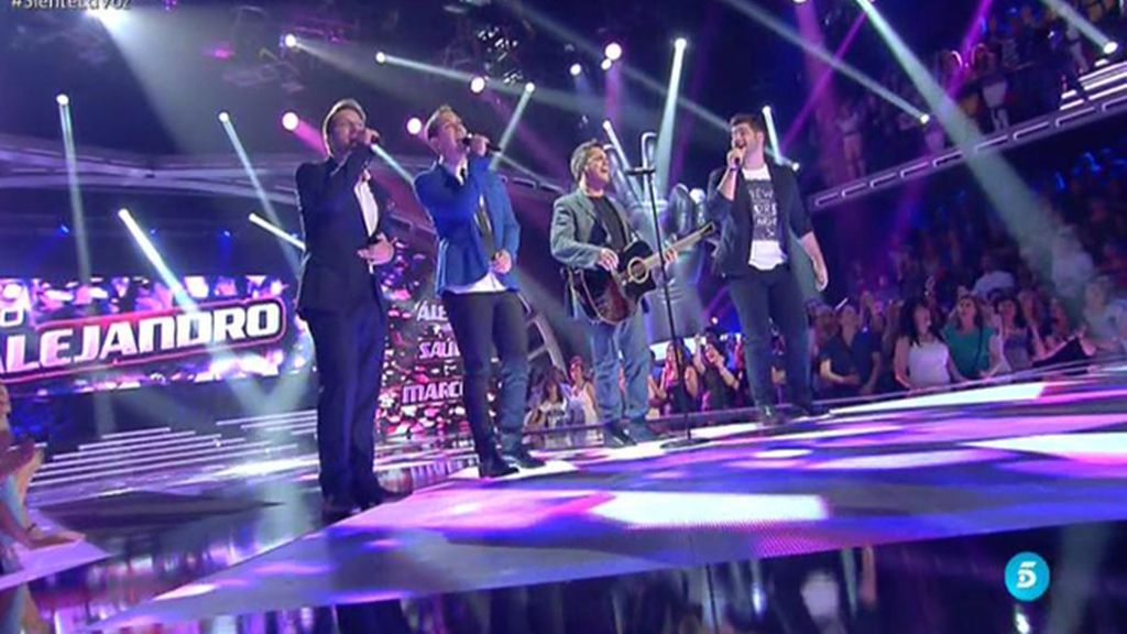 Alejandro Sanz canta con Álex Gómez, Saúl y Marcos su famoso tema: “Quisiera ser”