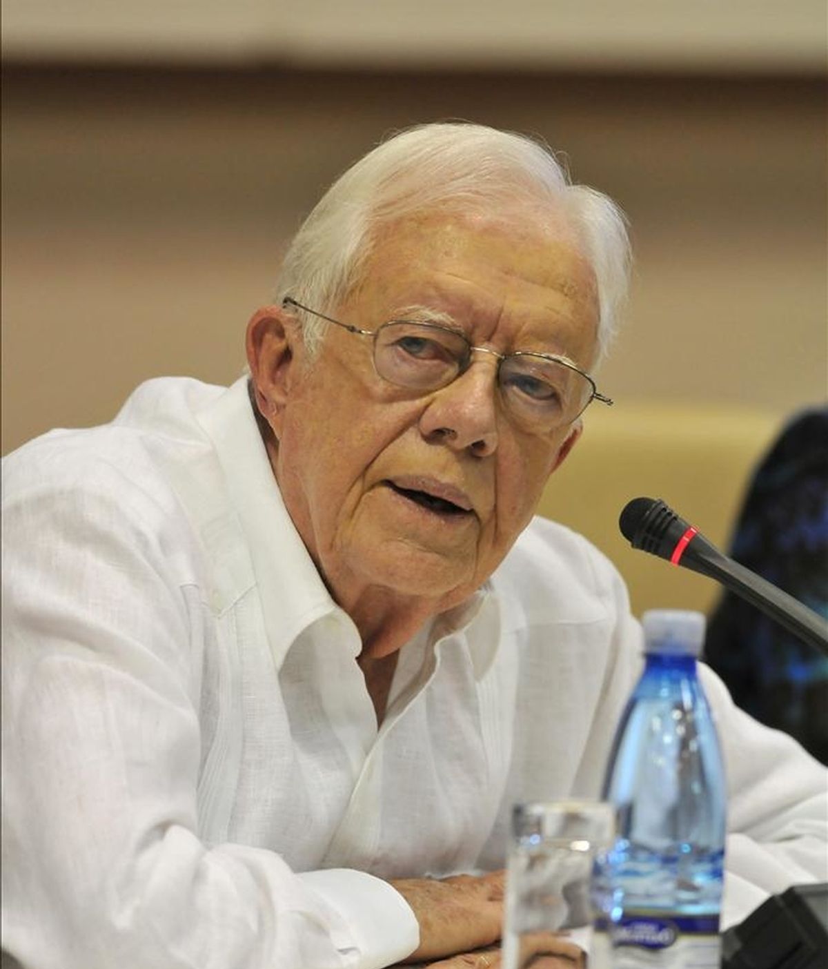 El expresidente de Estados Unidos Jimmy Carter participa en una conferencia de prensa, este 30 de marzo, en La Habana poco antes de partir de Cuba. EFE El expresidente de Estados Unidos Jimmy Carter participa en una conferencia de prensa, este 30 de marzo, en La Habana poco antes de partir de Cuba. EFE