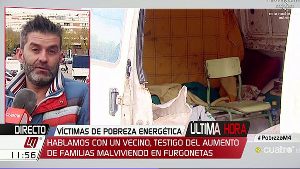 Pablo, testigo del aumento de familias malviviendo en furgonetas: “Cada vez lo veo más, no es normal”