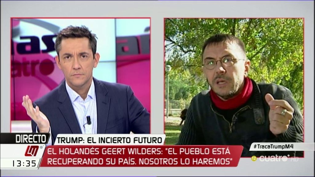 Monedero: "La ultraderecha emergente en Europa va a hacer políticas no muy diferentes a la mediocre coalición de España"