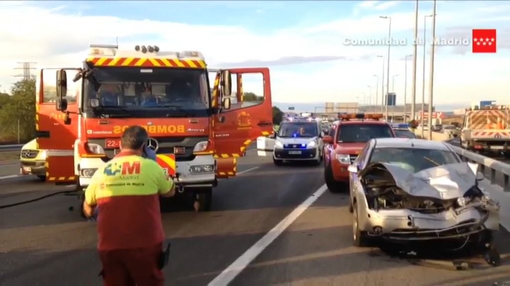 Fallece un bebe en un accidente de tráfico en Alcalá de Henares, Madrid