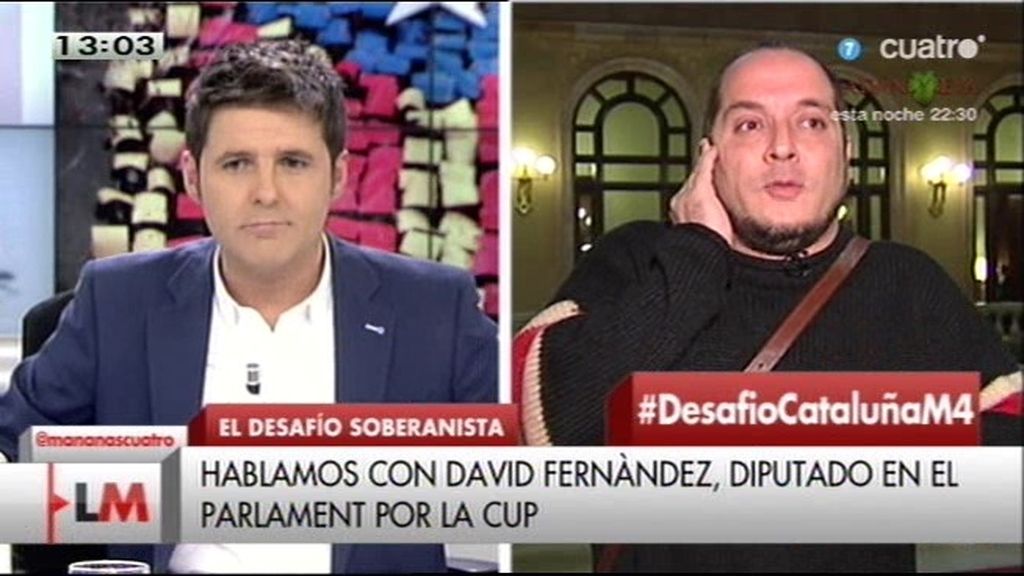 David Fernández (CUP): "Habría preferido que Pujol no hubiera votado"