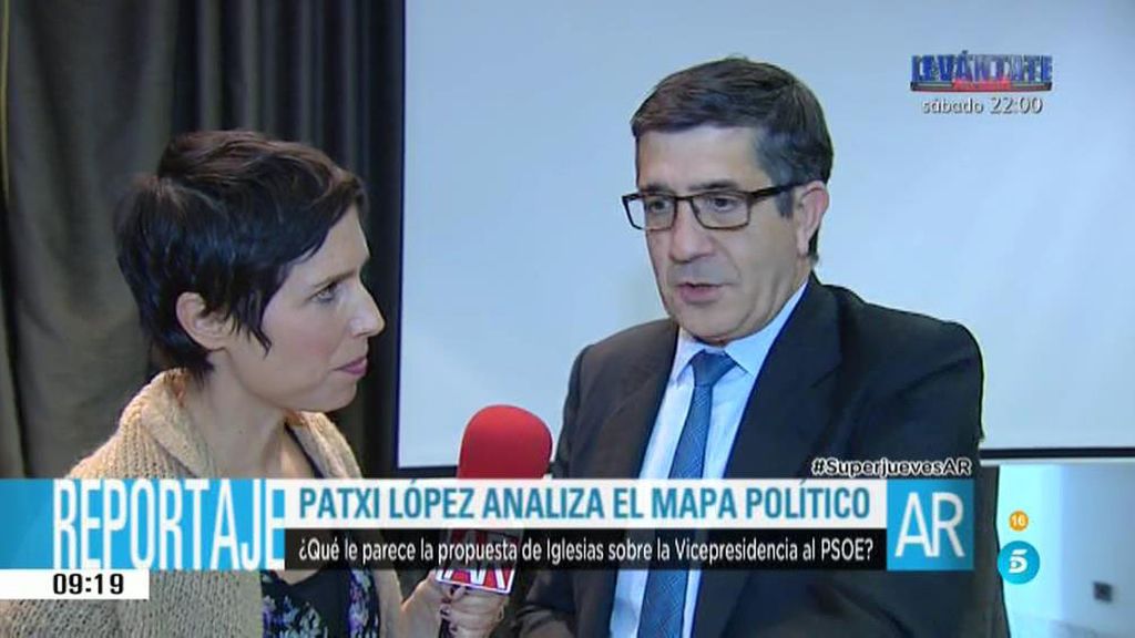 Patxi López:  "Espero que hayamos entendido lo que significa de verdad pactar"