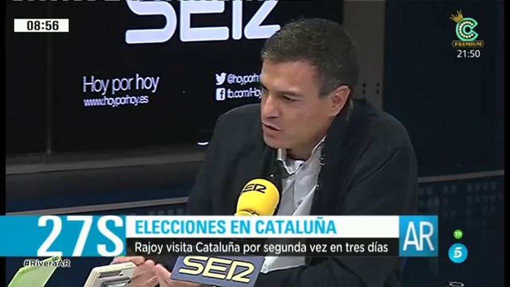 Sánchez: “Con Cataluña hay un problema de convivencia, una fractura emocional”