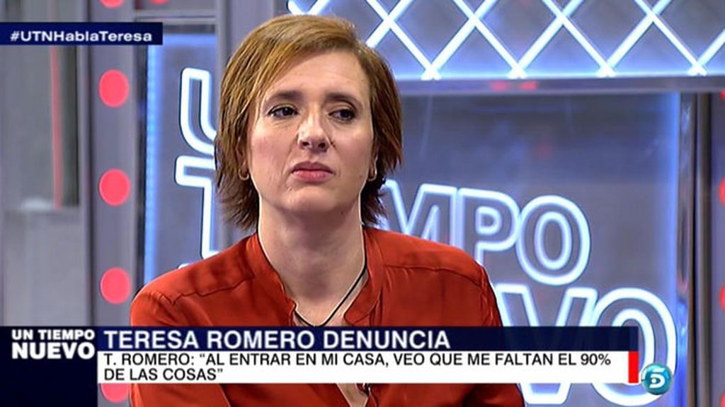 Teresa Romero: "Al volver a mi casa, vi que faltaban el 90% de las cosas"