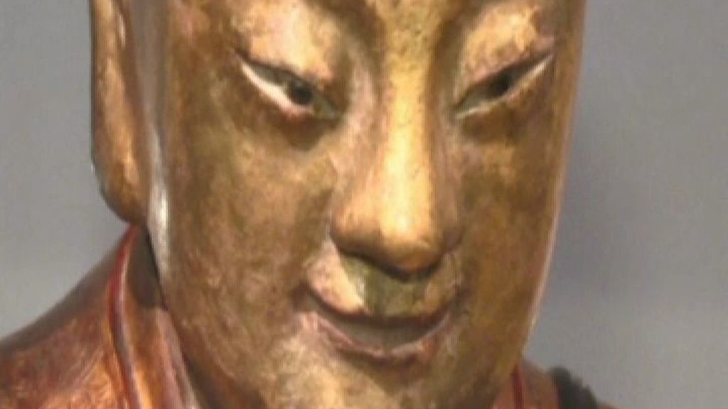 Descubren la momia de un monje dentro de una estatua de Buda