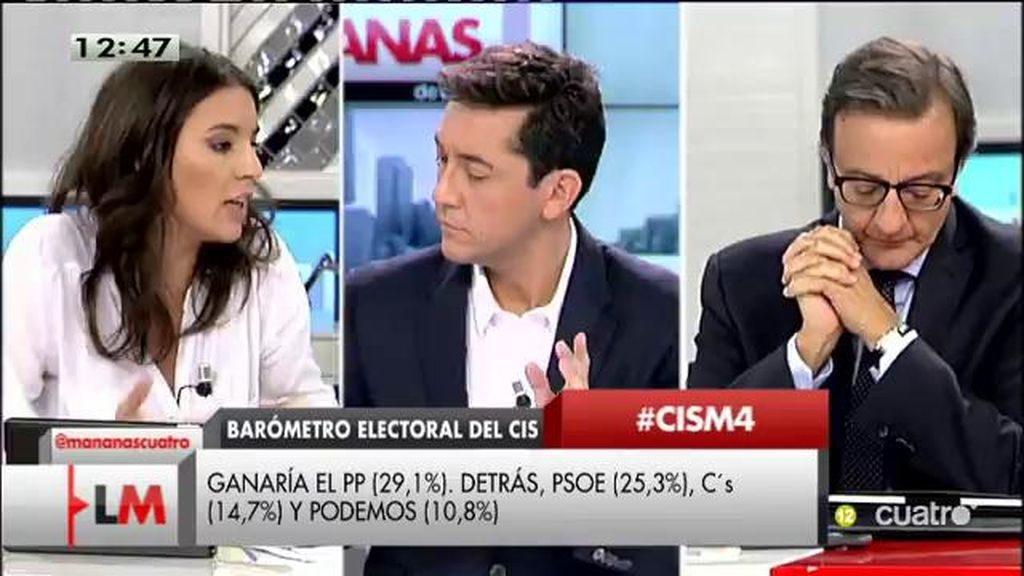 I. Montero: “Creemos que las encuestas están siendo muy incapaces de representar lo que la gente siente”