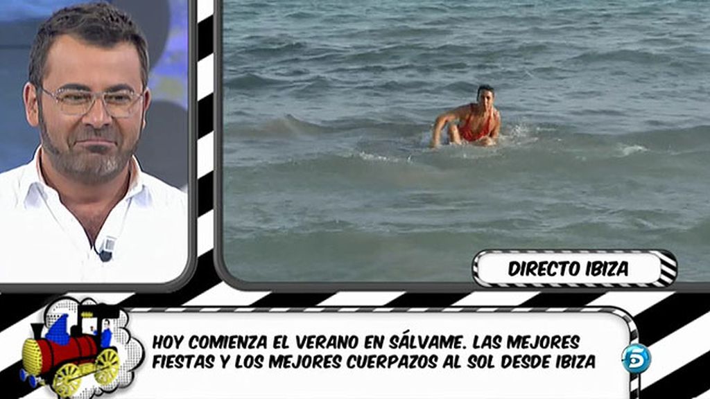 Omar Suárez se lanza al agua