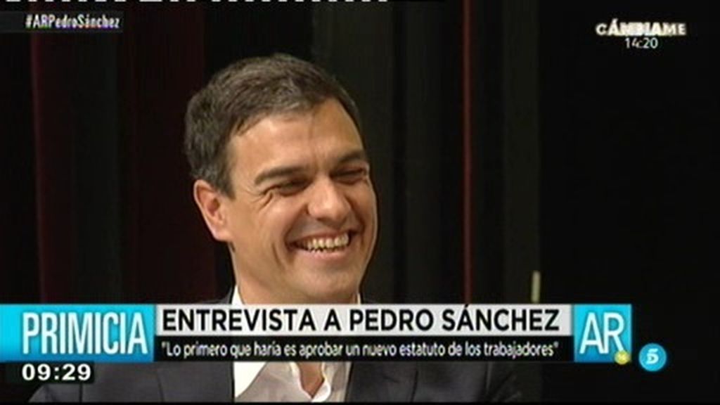 Pedro Sánchez: "Me veo en La  Moncloa, España necesita un cambio"