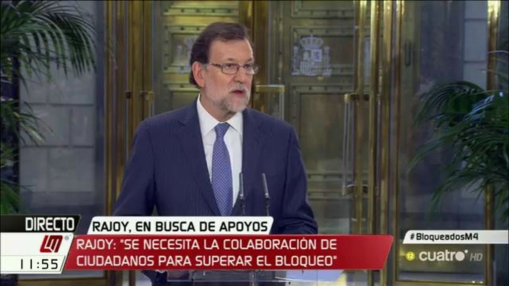 Rajoy: “Sin algún compromiso del PSOE no habrá gobierno y sin algún compromiso de C’s no habrá estabilidad para gobernar”