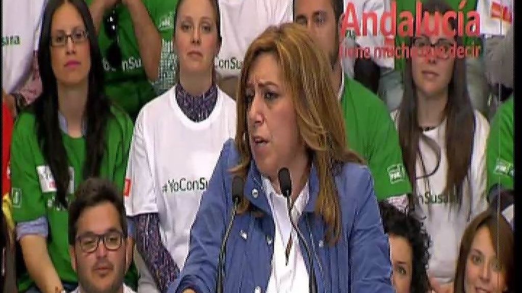 Susana Díaz dice que el PP "ha hecho mucho daño, mucho dolor, mucho sufrimiento"