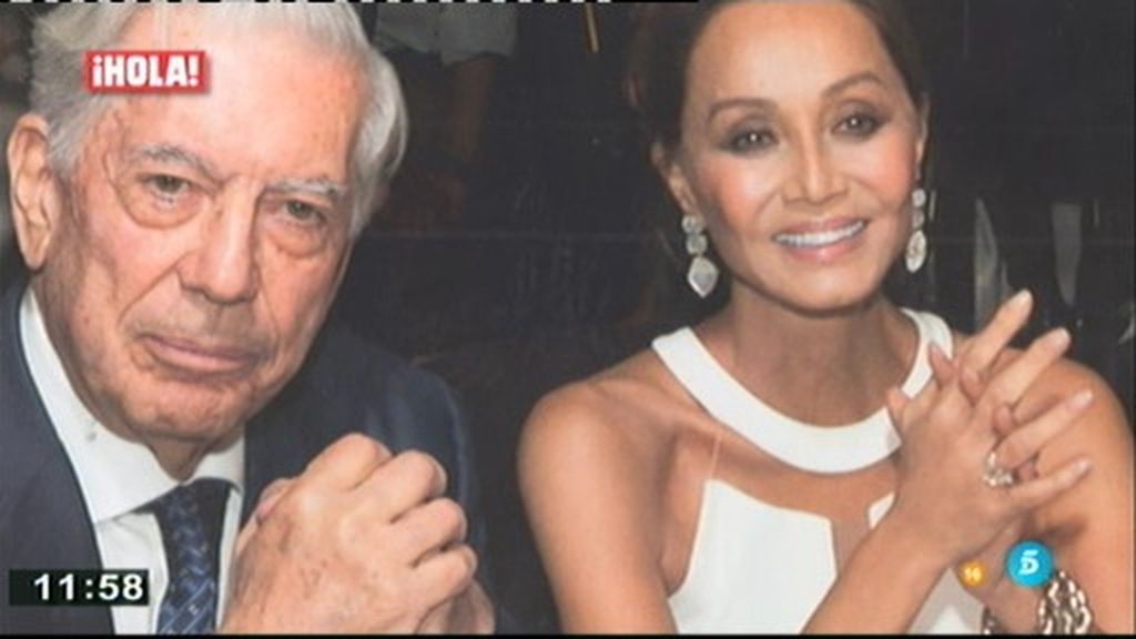 Mario Vargas Llosa e Isabel Preysler, juntos en una fiesta en Lisboa