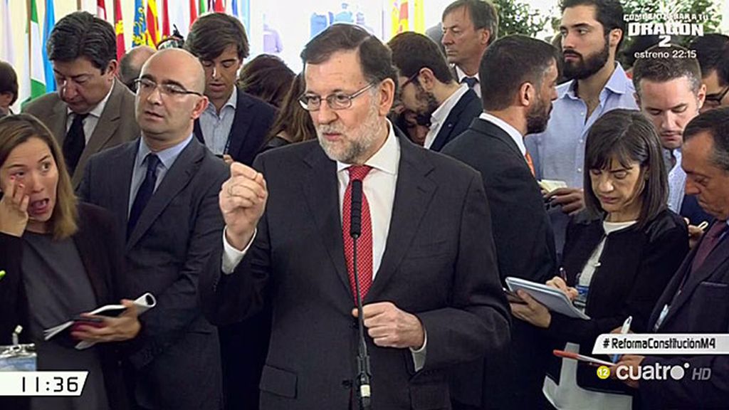 Mariano Rajoy: "No se va a reformar la Constitución para favorecer a unos pocos"