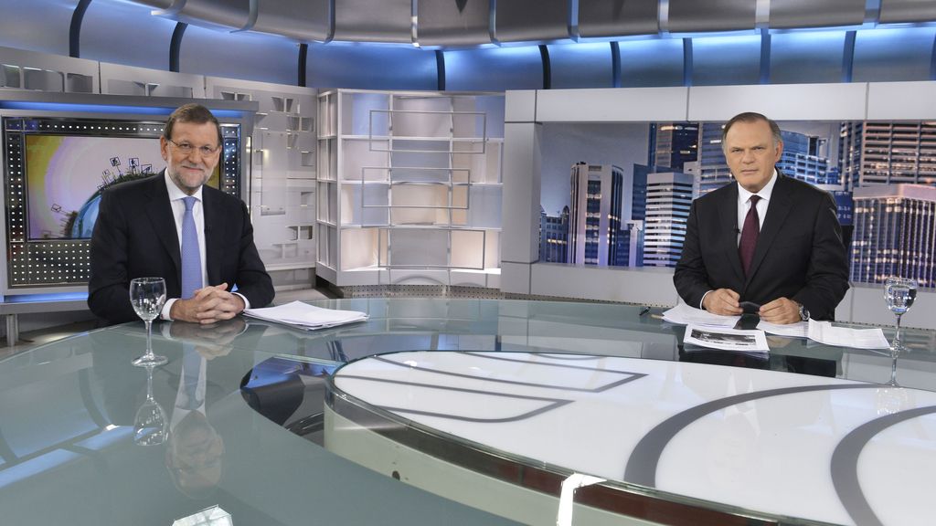 Pedro Piqueras entrevista a Mariano Rajoy esta noche a las 21:05h
