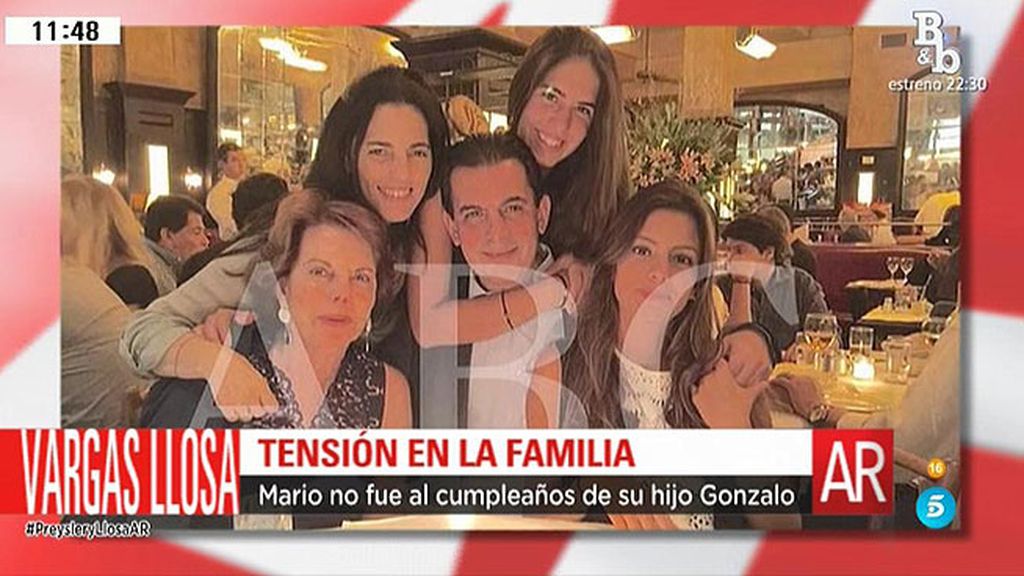 Vargas Llosa no acude a la celebración del cumpleaños de su hijo Gonzalo