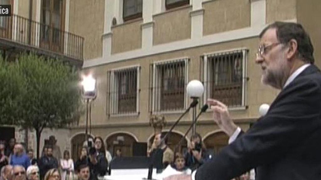 Mariano Rajoy:  "¿Quién habla hoy de recesión y de paro?"