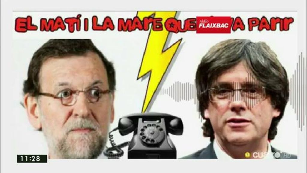 Un imitador de Puigdemont consigue hablar con un cordial Rajoy en una broma