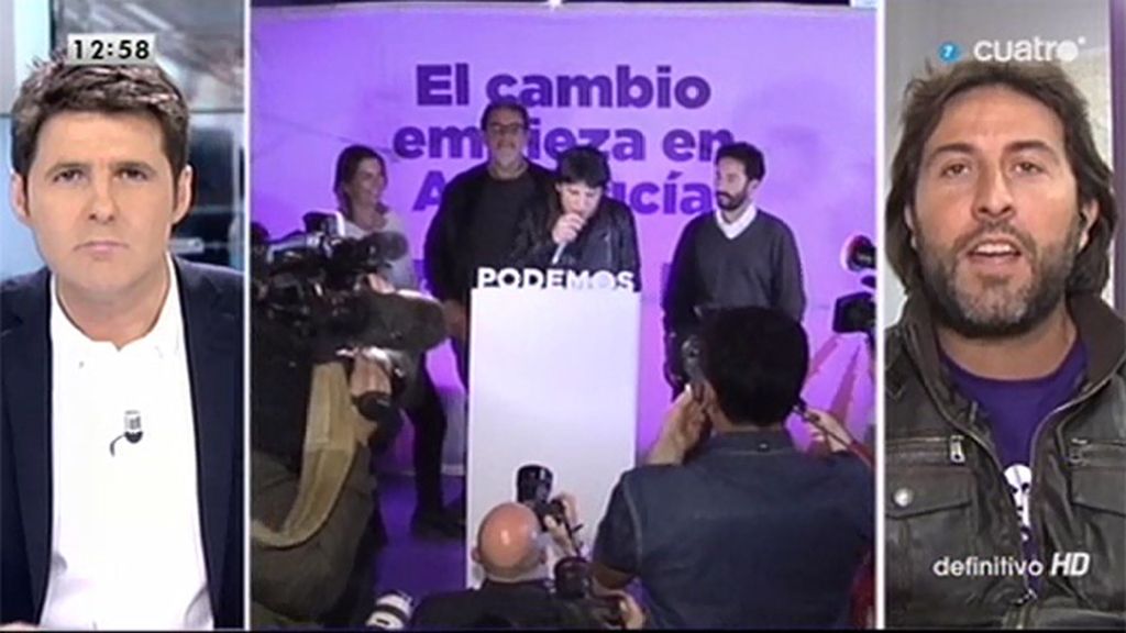 J. Rodríguez (Podemos): "Por primera vez habrá una oposición leal a la gente en el parlamento andaluz"
